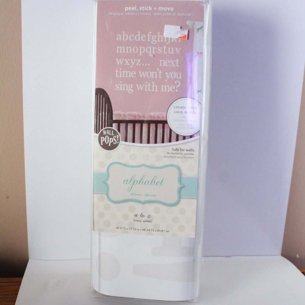 Wall Pops Alphabet Ivory White Wall decals